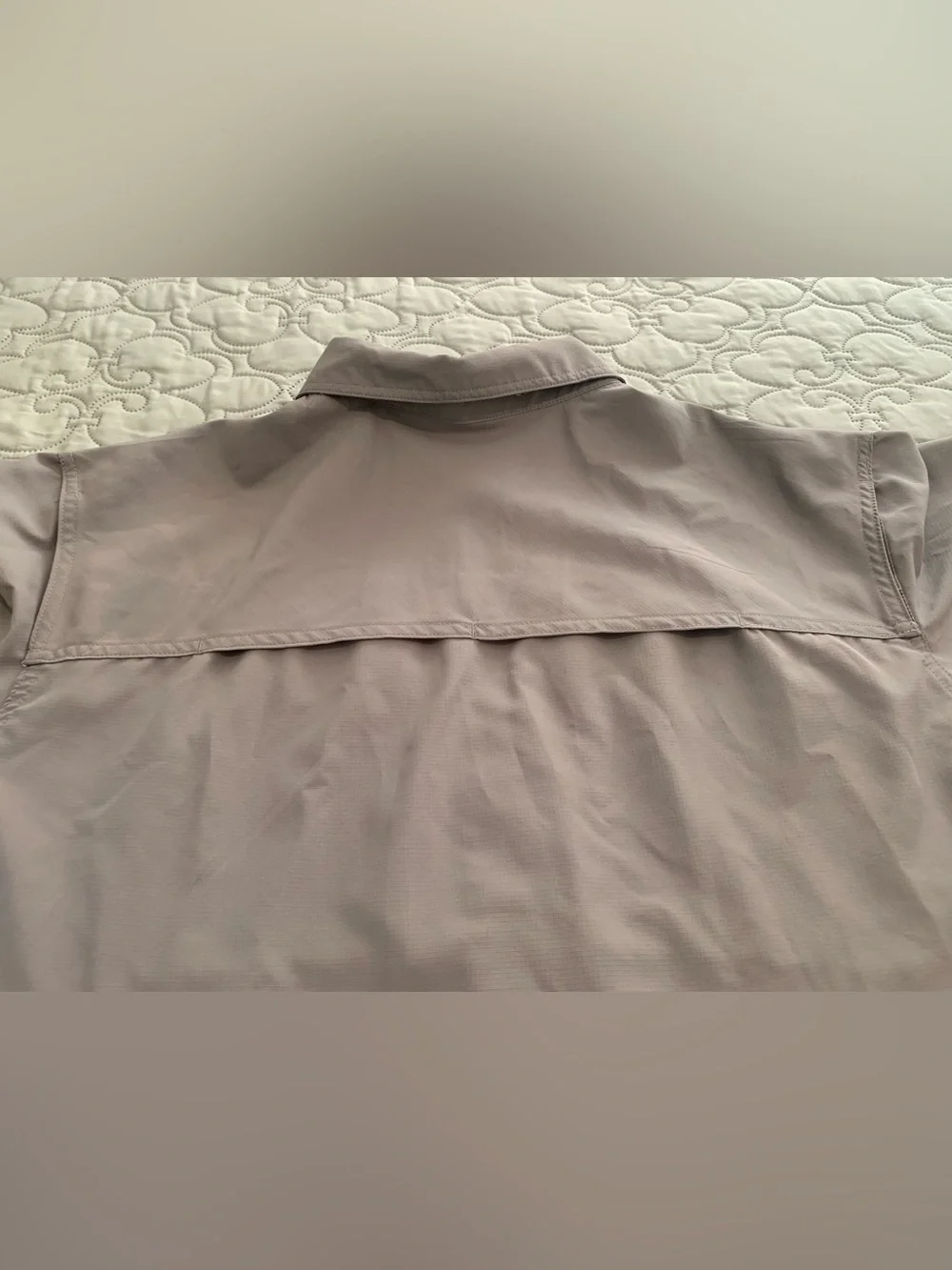 RedHead Gray Ripstop Fishing Camp Shirt Mens 2XL Vent Back Short Sleeve Utility